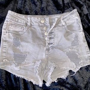 Refuge gray high waist shorts